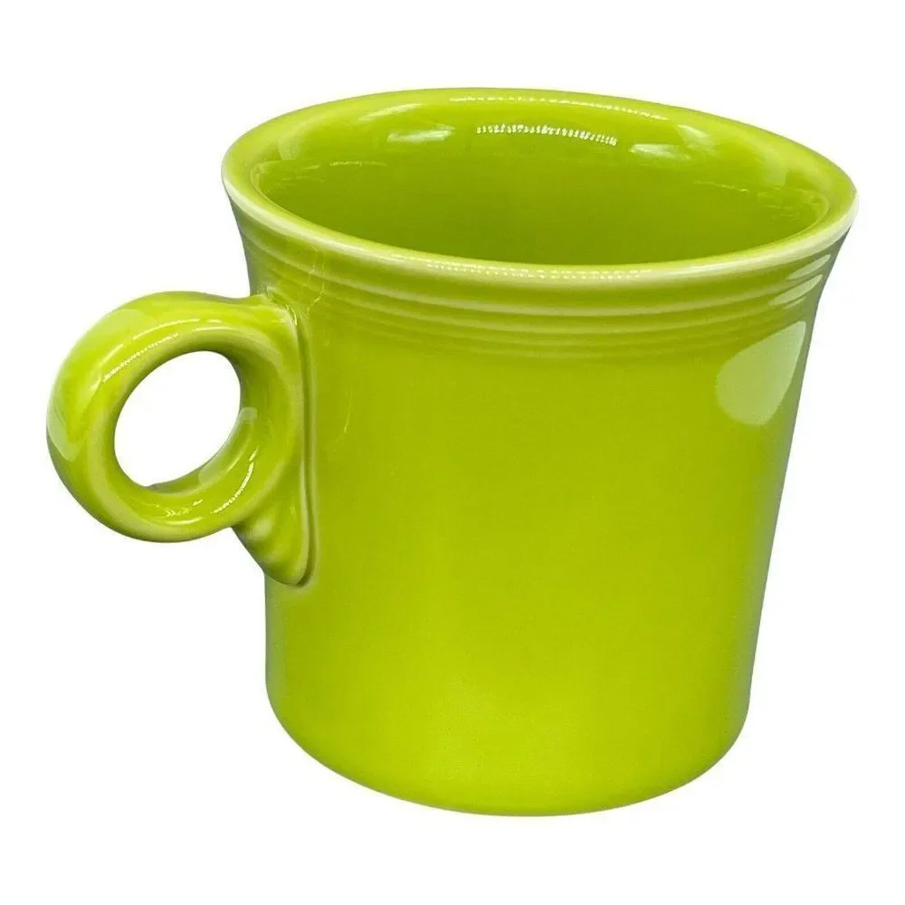 Fiesta HLC Fiestaware Cup Mug Tom & Jerry O Ring Handle Lemongrass Lime Green - Picture 4 of 11